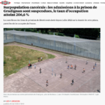Extrait de l'article de presse du journal Libération avec une photo prise à la prison de Gradignan