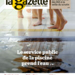 Visuel de couverture / photographie de Gabriela Tellez / Light Motiv sur la vétusté du service public des piscines communales en France dans La Gazette des Communes n°10/2806